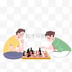 棋牌游戏下棋对战人物