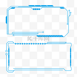 未来简约边框图片_科技感未来感线条边框文本框