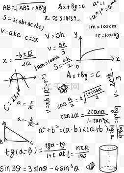 数学学科图片_公式教育培训学科底纹