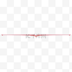 中式喜庆元素图片_中式红色渐变百搭分割线