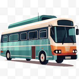 巴士图片_卡通可爱公交车交通工具