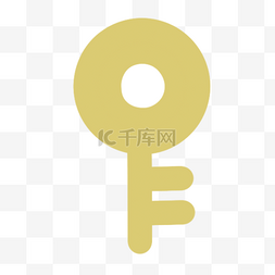 浅秋黄钥匙卡通instagram图标