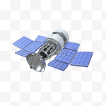 3D仿真太空航天飞行器航天器C4D卫星