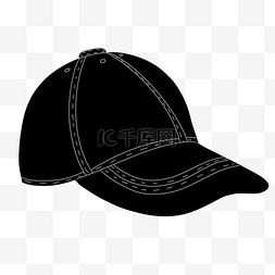棒球帽运动图片_黑色棒球帽