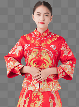 倒茶礼仪图片_新娘礼服美女