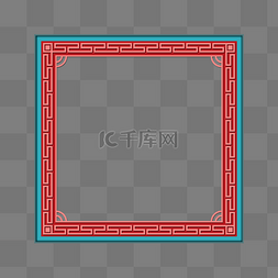 中式方形边框纹图片_中国风中式古典边框中国风方形