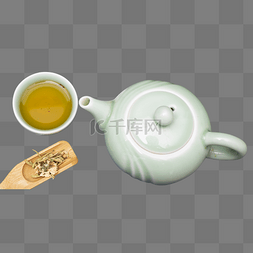 花茶菜單图片_茶叶茶壶茶水