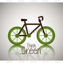 手绘自行车图片_拯救世界和生态