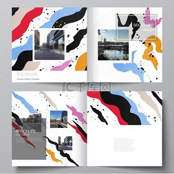 创意封面设计图片_方形设计双折小册子、传单、杂志