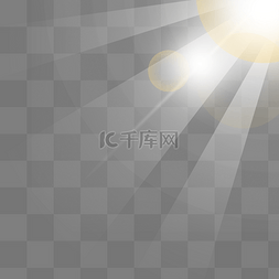 闪片光晕图片_黄白阳光效光晕