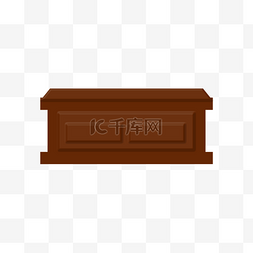 葬礼棕色棺材剪贴画