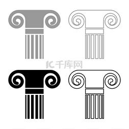 希腊艺术图片_立柱古代风格古董古典立柱建筑元
