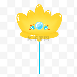 彩蛋小鸡装饰图片_卡通庆祝物品金色皇冠气球