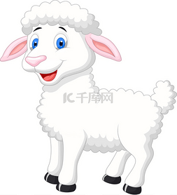 手绘青羊宫图片_可爱的羊漫画