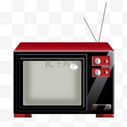 电视复古图片_复古红色电视机