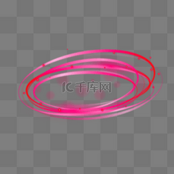 圆环发光图片_红色光感圆环环形光光环圆环发光