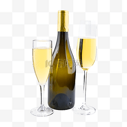 餐具包装图片_金色葡萄酒香槟