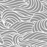 无缝波浪图案具有海洋河流或水纹理的背景波浪形条纹抽象毛皮或头发无缝波浪图案具有海洋河流或水纹理的背景