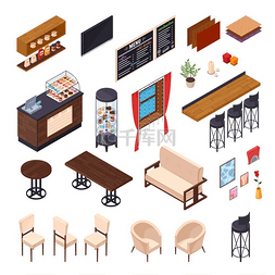 室内会议图片_咖啡厅餐厅家具系列。
