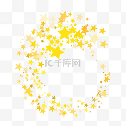 金色光效螺旋图片_金色光效螺旋星星