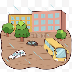 城市建设科技图片_极端天气城市内涝洪水抗洪救灾