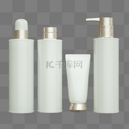 立体瓶子图片_3D立体C4D瓶子包装化妆品