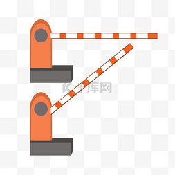 屏障图片_汽车障碍栏杆卡通