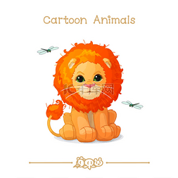 可爱的的狮子图片_ 卡通系列卡通动物︰ 可爱的小狮
