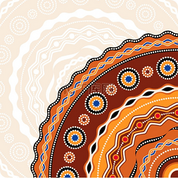 民族圈背景设计澳大利亚传统的几