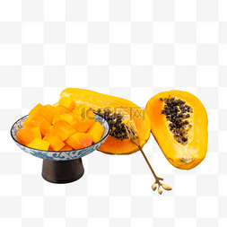 木瓜果盘热带水果
