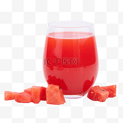 胡萝卜西瓜汁图片_玻璃杯西瓜汁