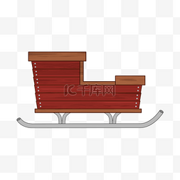 座位席位图片_木制座位雪橇剪贴画