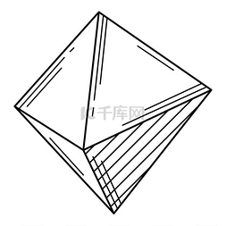 水晶或结晶矿物的插图。