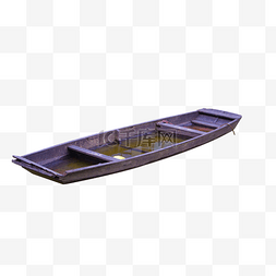 湖里的小木船
