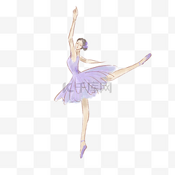 芭蕾舞者图片_紫裙芭蕾舞者