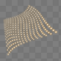 渐变圆点图片_LED黄色荧光灯光墙底纹圆点