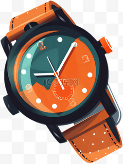 手表png素材图片_卡通彩色圆盘手表