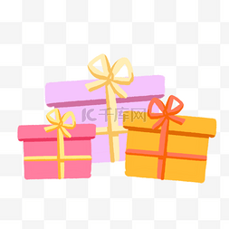 圣诞元素礼品盒图片_节日礼物礼品盒