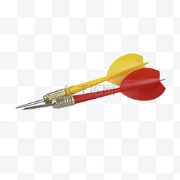 红黄色塑料飞镖箭头