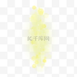 黄色下垂形态抽象光效