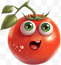 瓜果蔬菜低纹图片_卡通西红柿蔬菜水果