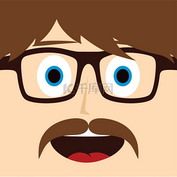 可爱的小胡子图片-可爱的小胡子图片素材免费下载-千库网