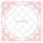 田字形中国风格边框