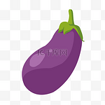 茄子蔬菜食物卡通创意紫色