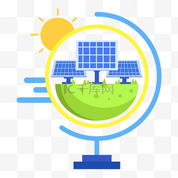 太阳能环保图片_环保地球太阳能