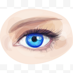 明亮的眼睛图片_美丽的蓝色女人的眼睛.