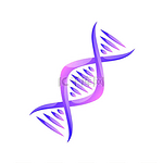 螺旋图标遗传医学载体符号螺旋分子结构科学卡通符号人类基因密码科学和研究进化平面设计元素孤立在白色背景上螺旋图标基因医学载体符号