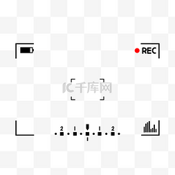 视频录制边框素材图片_相机镜头相机边框