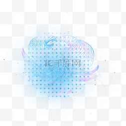 发光数字图片_数字概念线条几何连接蓝色发光海