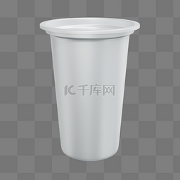 水杯白色图片_3DC4D立体一次性杯子
